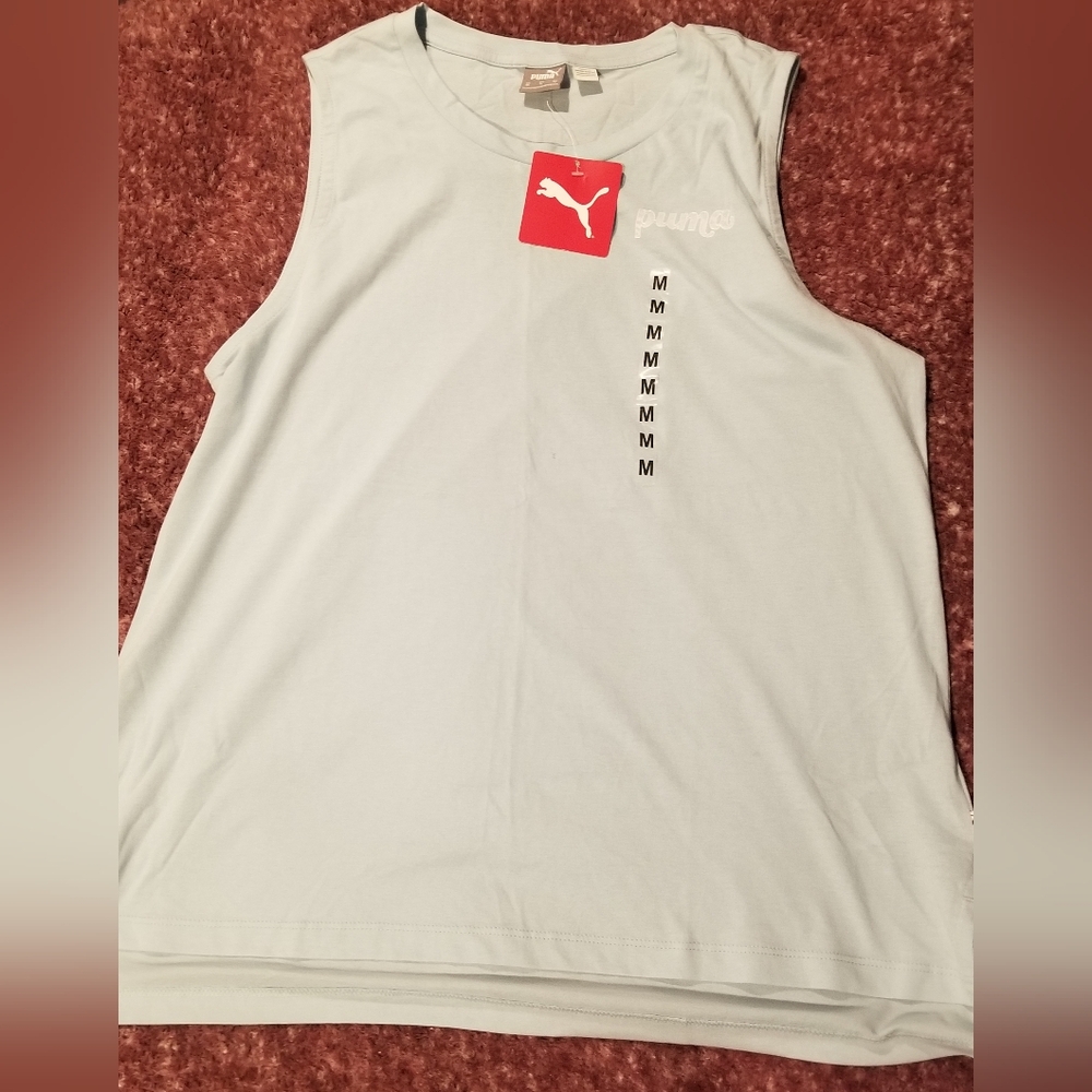 Puma Women's Sky Blue Tank Top NWT Size Med.